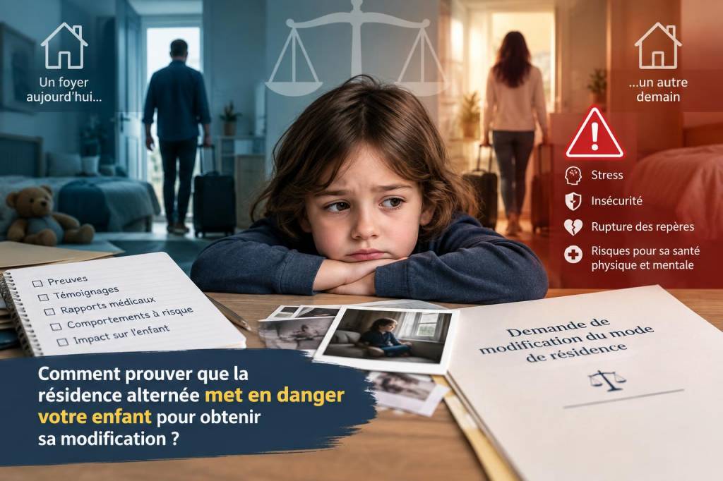 Comment prouver que la résidence alternée met en danger votre enfant pour obtenir sa modification